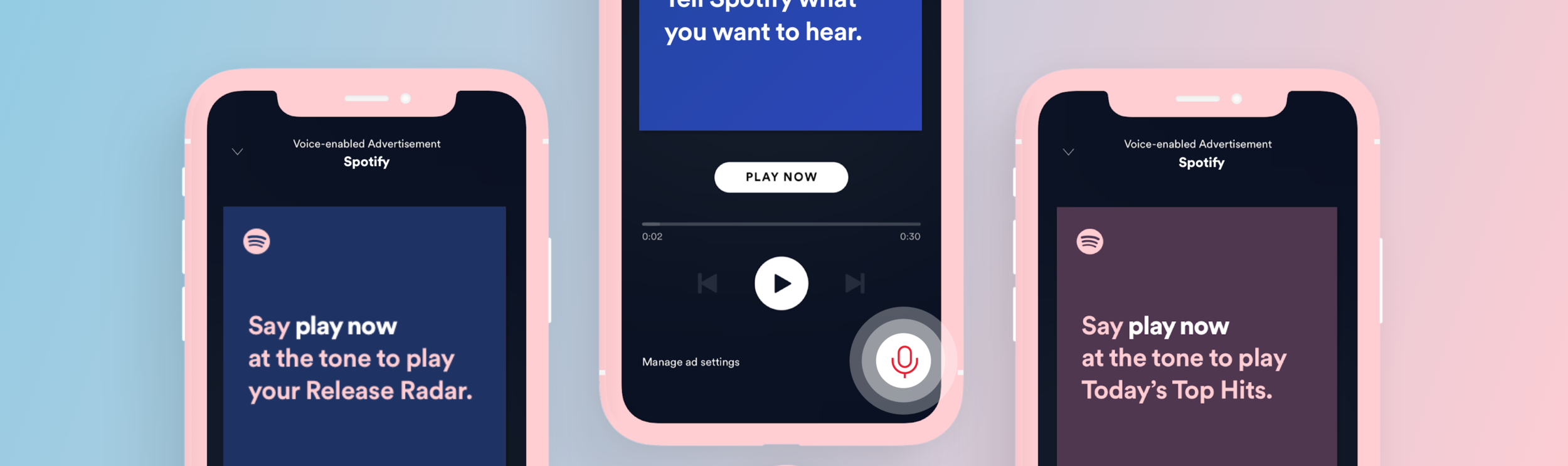 Spotify voice-enabled ad concept