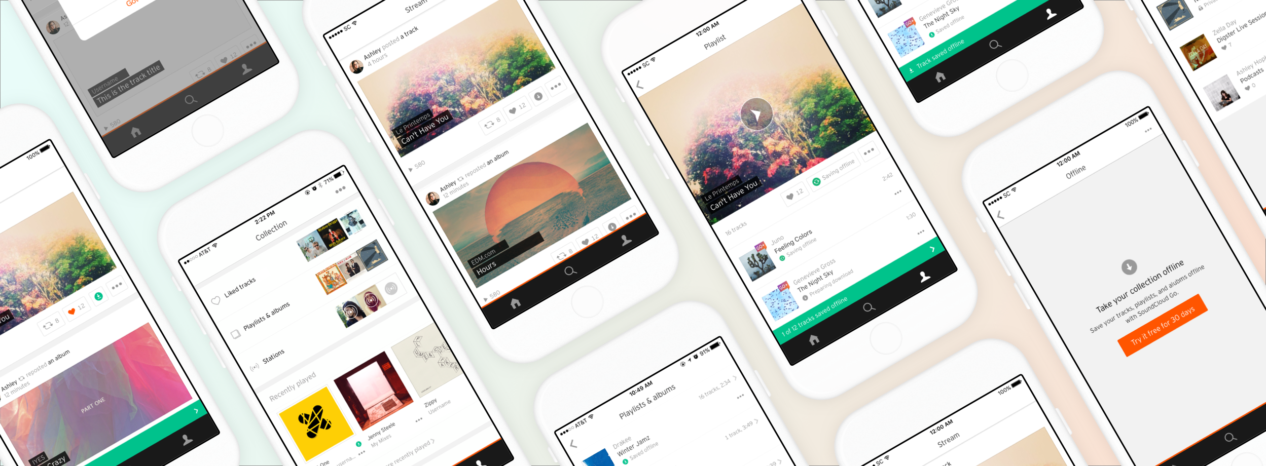 SoundCloud offline listening concept