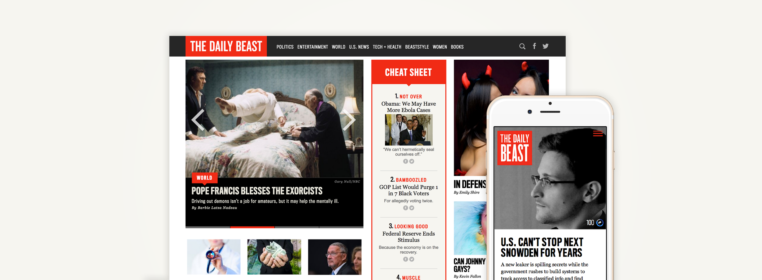 The Daily Beast redesign concept